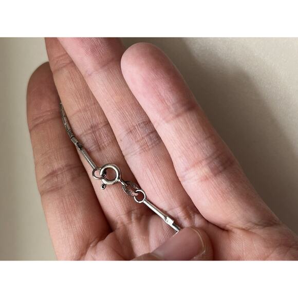 STERLING SILVER FRESHWATER PEARL NECKLACE 18" LIQUID SILVER 925 - Picture 6 of 10